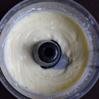 Make the potato creme in a food processor